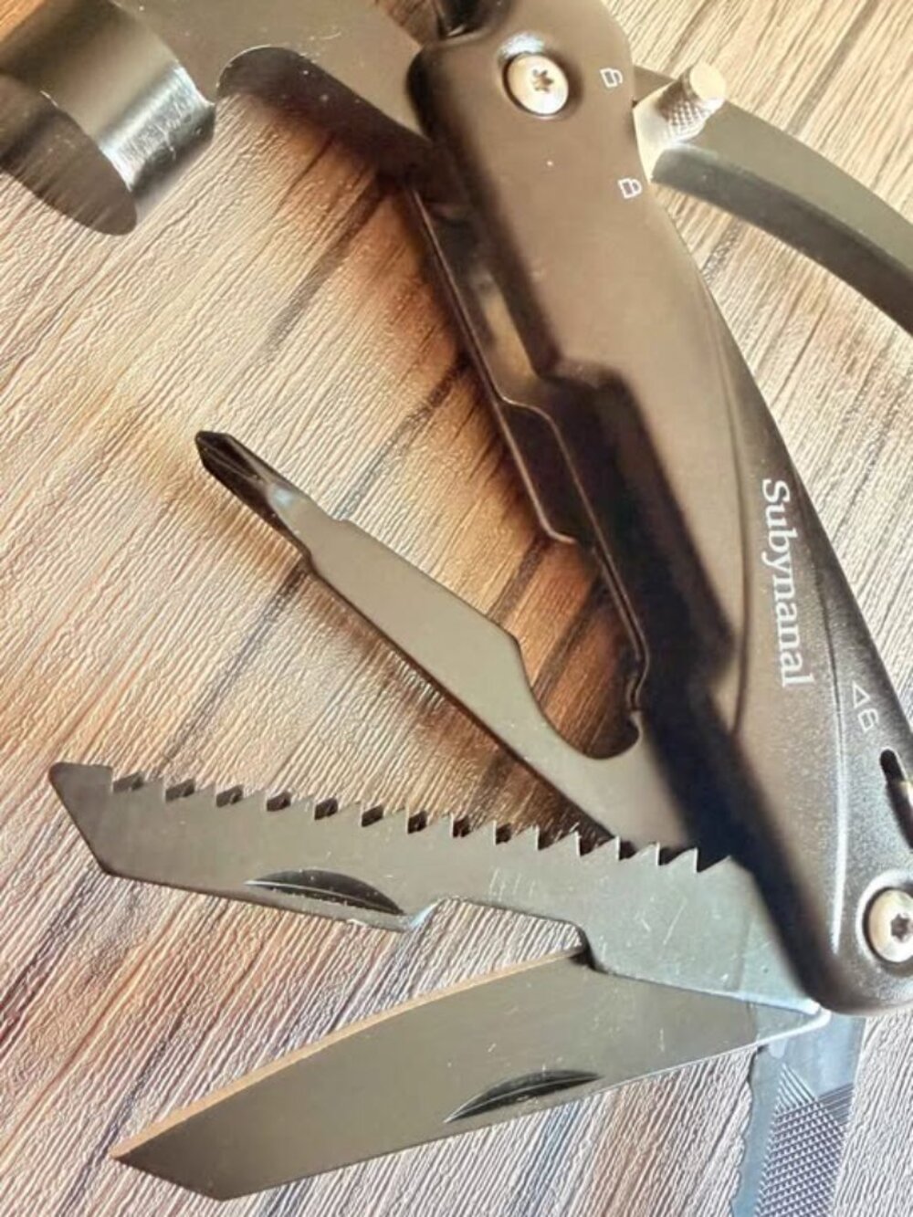 12-in-1 Camping Multi Tool : Hammer, Axe, Knife & Survival Tool